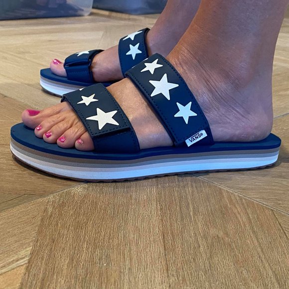 Vans Cayucas Star Platform Sandals Slides - Picture 3 of 11